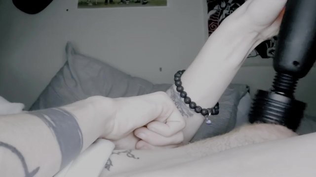 Emo FtM cock throbs while..