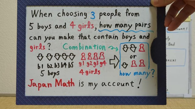 Choosing 3 people from 5..