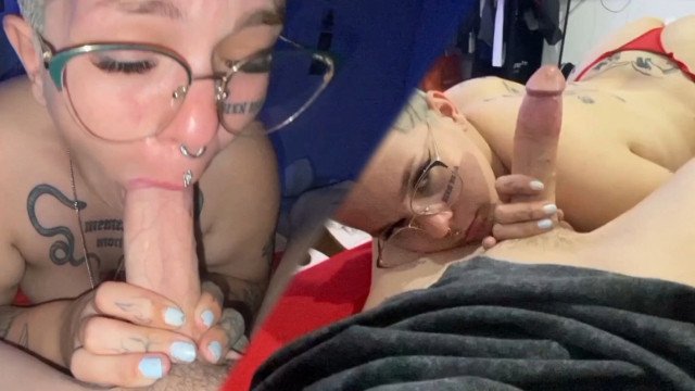 Mi novia chupando mi vergota..