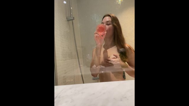 Sucking dildo imagining..