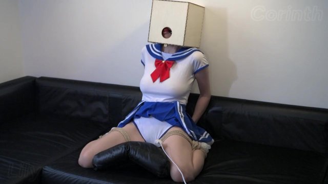 Self-bondage schoolgirl Lily..