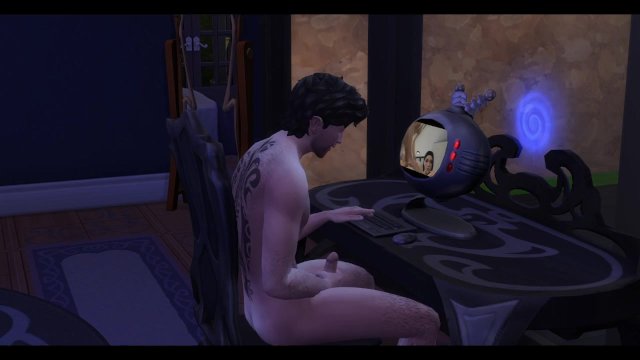 Solo male having some fun at..