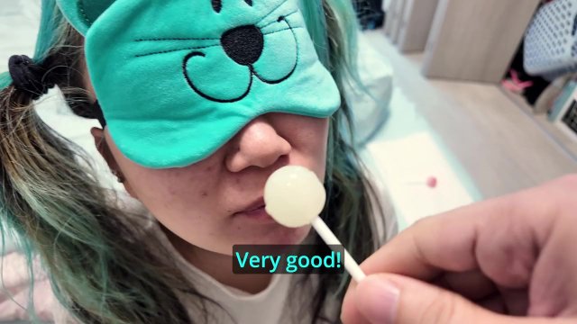 Blindfolded japanese..