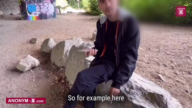 Young guy spontaneously..