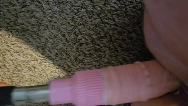 Sissy warms up with machine