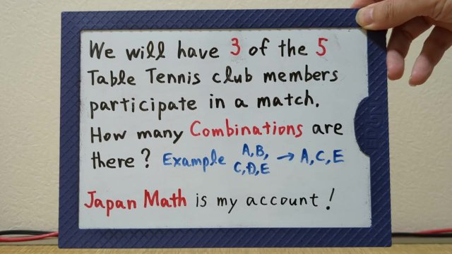 How many Combinations are..