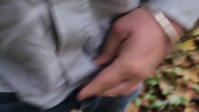 Pissing outdoors