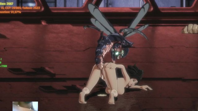 SEXY GOTH NAKED FIGHTING..