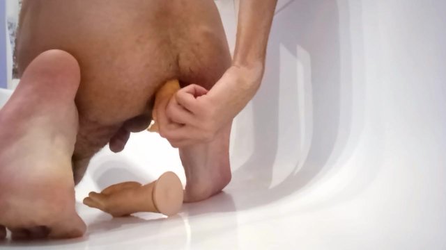 Gode et main détruit mon cul